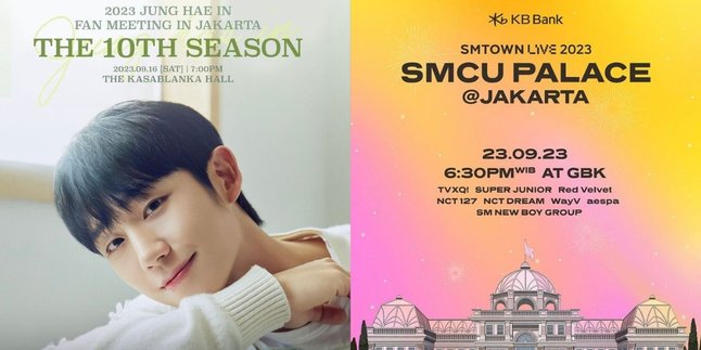 List of K-Pop Concepts and Fan Meetings in Jakarta in September 2023, Including SMTOWN - Fan Meeting Jung Hae In