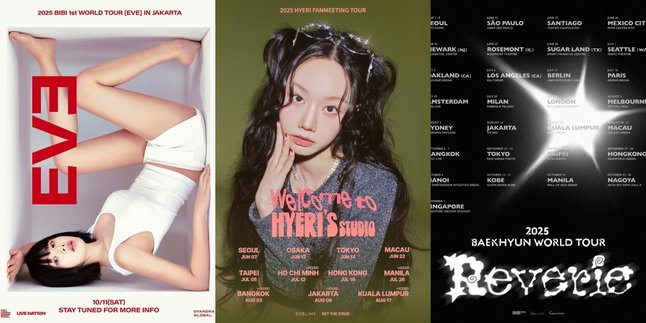 List of Upcoming K-Pop Concerts and Fan Meetings in 2025 in Jakarta Indonesia, Hyeri - Baekhyun EXO Ready to Greet Local Fans