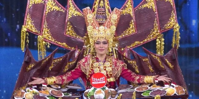 With Support from Arief Muhammad, Nova Liana Shines at Miss Grand International 2024 with the Costume 'The Royal Flavors of Payakumbuah'