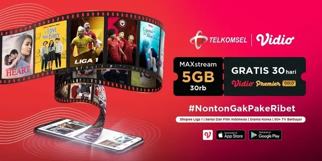 Dapatkan Vidio Premier Gold Cuma-cuma dengan Beli Paket Maxstream Sekarang!