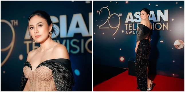 From Black Dress to Flawless Makeup, Wulan Guritno's Viral Appearance at the Asian TV Awards 2024