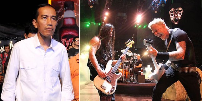 Demi Metallica, Jokowi Rela Berdiri di Kelas Festival