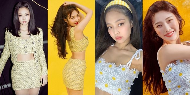 Row of Photos of Jennie BLACKPINK and Joy Red Velvet Wearing the Same Outfit: Similar But Give Different Vibes!