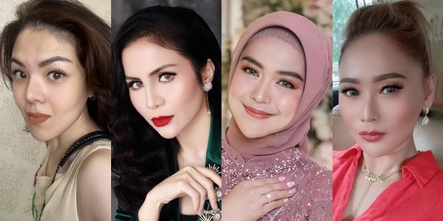 List of Female Celebrities with Pointed Chin Accused of Having Plastic Surgery: Tina Toon, Momo Geisha, Ria Ricis, and Inul Daratista