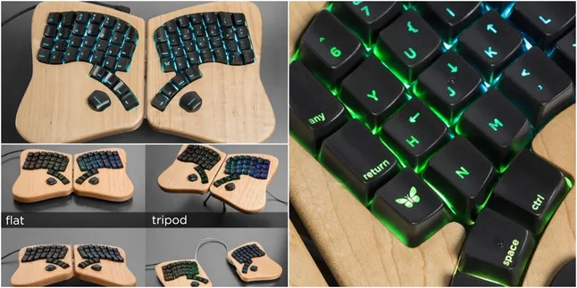 Desain Ergonomis, Keyboard Masa Depan Ini Dibanderol Rp 8 Juta!