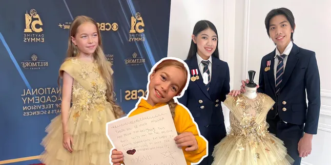 Desain Karya Mischka Devon Dipakai Artis Cilik Hollywood Jophielle Love di Red Carpet Emmy Awards Desain Karya Mischka Devon Dipakai Artis Cilik Hollywood Jophielle Love di Red Carpet Emmy Awards