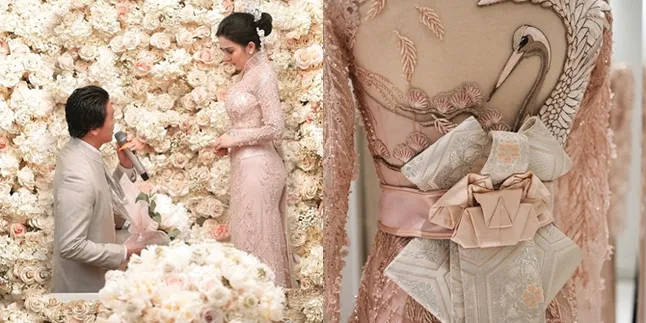 Detail Gaun Lamaran Syahrini - Reino Barack, Cantik dan Unik