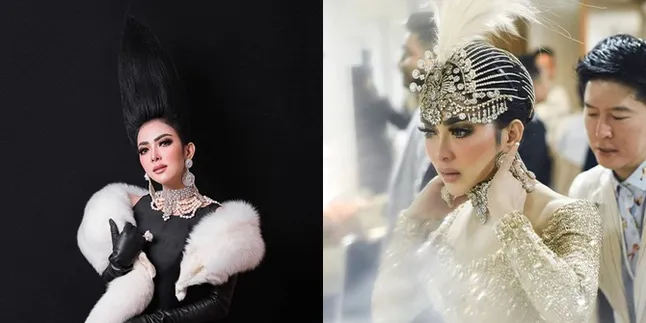 Detail Gaya Mewah Syahrini di Konser Tunggal, Headpiece Sampai Gaun Berkilauan!
