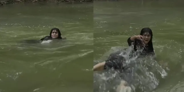 The Moments When Luna Maya Almost Drowned While Shooting the Film Suzzanna: Santet Dosa di Atas Dosa