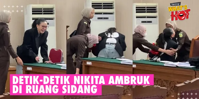 Moments Before Nikita Mirzani Collapses While Crying Hysterically After the Hearing is Postponed