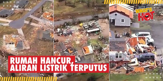 Moments of Houses and Buildings in Oklahoma Destroyed by Tornado