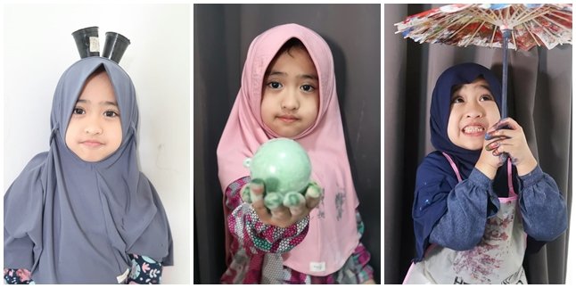 Accustomed to Wearing Hijab Since Childhood, 9 Beautiful and Righteous Portraits of Khadeejah, Oki Setiana Dewi's Second Child