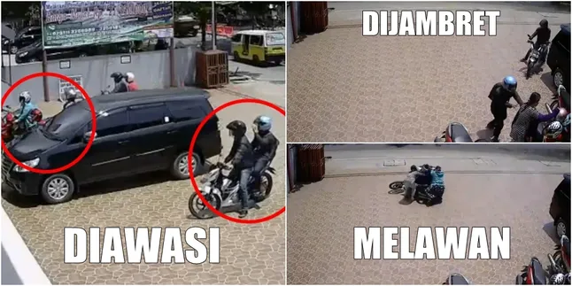 Dijambret, Ibu-Ibu Berikan Perlawanan Hingga Pelaku Menyerah