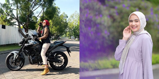 Known as Anggun, This is Sonya Fatmala's Action, Hengky Kurniawan's Wife, When Riding a Motorcycle - Passing through a Terrifying Road