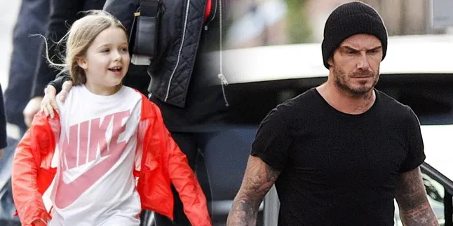Dikritik Karena Cium Bibir Harper, Ini Respon David Beckham