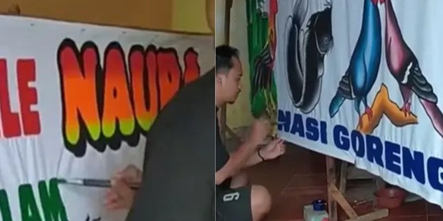 Hand-Painted, This is the Process of Creating the Iconic Pecel Lele Banner