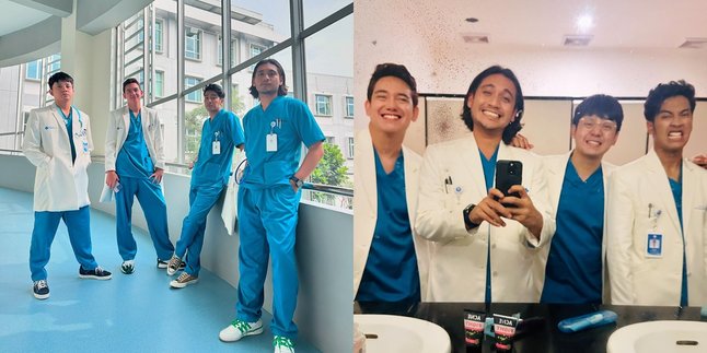 United in One Series, 7 Portraits of Abidzar, Adipati Dolken, and Giorgino Abraham as Handsome Doctors