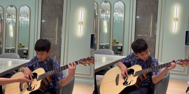 Praised for His Multitalent, Rafathar Learns to Play Guitar to Follow in the Footsteps of Gideon Tengker