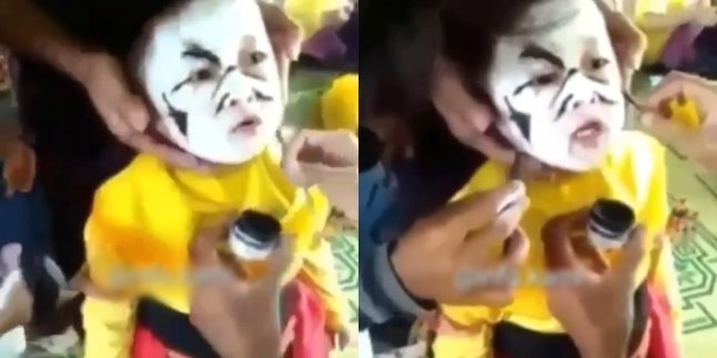 Dirias Pakai Face Painting, Anak Ini Teriak Ketakutan Karena Jadi Setan?