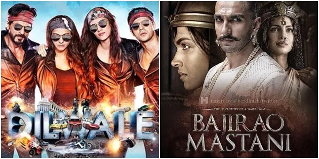 Dirilis Bersamaan, 'DILWALE' dan 'BAJIRAO MASTANI' Kejar-Kejaran Dirilis Bersamaan, 'DILWALE' dan 'BAJIRAO MASTANI' Kejar-Kejaran