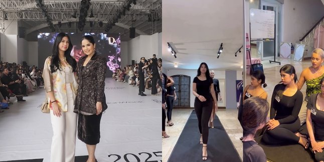 Known to Have a Pear-Shaped Body, Here’s a Series of Modeling Exercises Almira, Daughter of Annisa Pohan, Attended in Kimmy Jayanti's Modeling Class