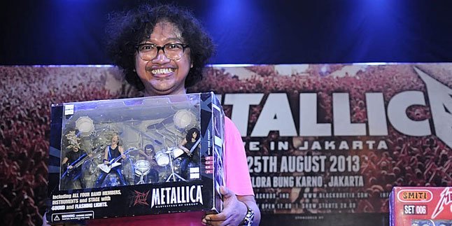 Ditambah Jakarta, Arie Daging Tonton Konser Metallica Dalam Setahun