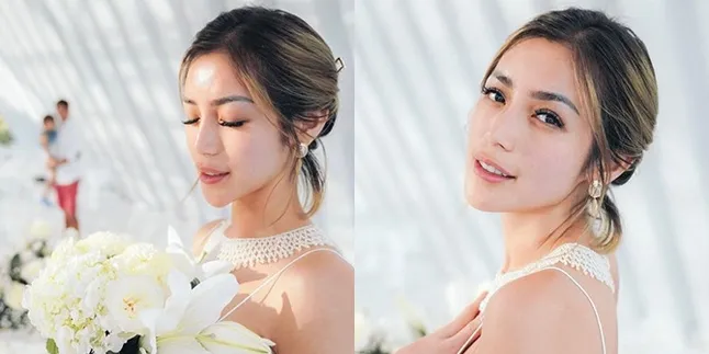 Ditemani Richard Kyle, Jessica Iskandar 'Cek Ombak' Tampil Bak Pengantin di Chapel