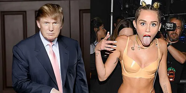 Donald Trump Beri Dukungan Untuk Miley Cyrus