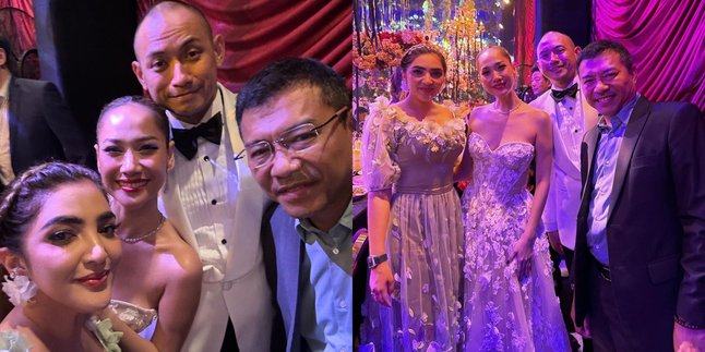 Dress Kondangan Rated as Competing with Bridal Gowns, 5 Photos of Ashanty Attending BCL's Wedding - Attracting Attention