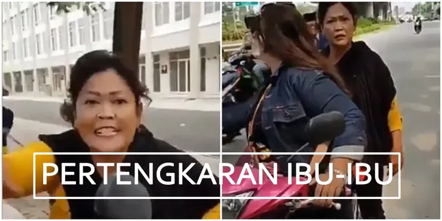 Dua Orang Ibu Pengendara Bertengkar di Jalan, Bikin Geger Netizen