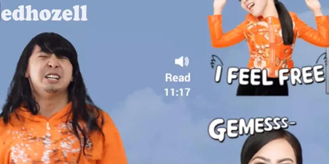 Edho Zell Parodikan Sticker Voice Syahrini, Dijamin Ngakak!