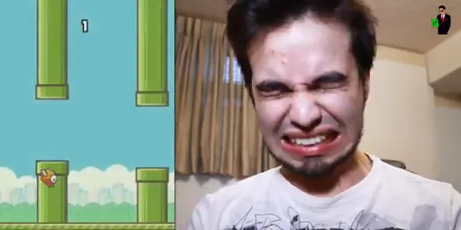 Ekspresi Para Pemain Flappy Bird Menahan Emosi
