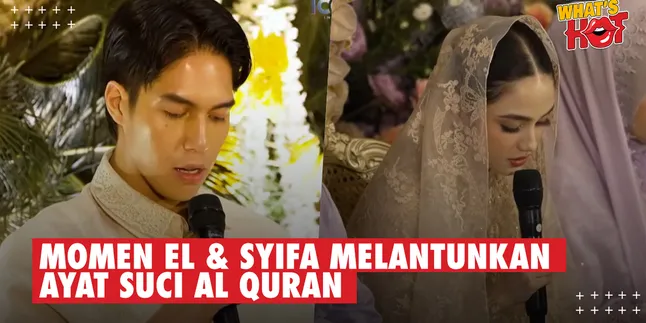 El Rumi & Syifa Hadju Reciting the Holy Verses of the Quran at the Study Session Before the Siraman