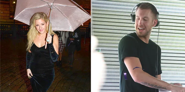 Ellie Goulding - Calvin Harris Habiskan Waktu Bareng di Studio