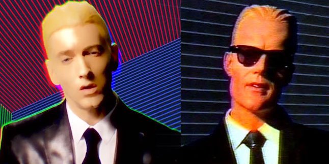 Eminem Tiru Max Headroom Di Klip 'Rap God'!