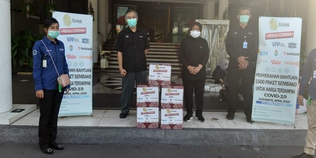 Emtek Peduli Corona Salurkan Bantuan Langsung Kepada Wali Kota Surabaya dalam Rangka Melawan Covid-19