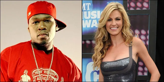 Erin Andrews Tolak Ciuman 50 Cent