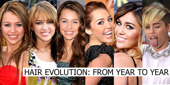 Evolusi Rambut Miley Cyrus Dari Masa ke Masa