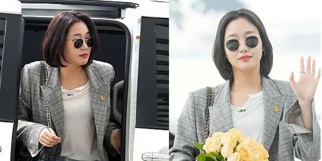 Fashion Airport Puluhan Juta Kim Go Eun, Kasual Tapi Classy Fashion Airport Puluhan Juta Kim Go Eun, Kasual Tapi Classy