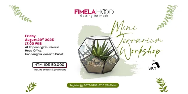 Fimelahood Getting Intimate: Mini Terrarium Workshop, Perfect for Recharging Energy