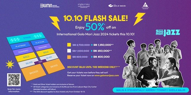 Flash Sale 10.10 International Golo Mori Jazz 2024 Tickets Up to 50% Off, Enjoy the Beauty of Indonesia's Nature with the Sounds of Music