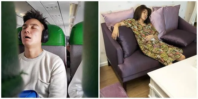 Foto 8 Seleb Yang Lagi Ketiduran, Ekspresinya Capek Banget