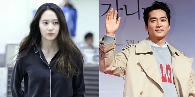 Foto Bareng Krystal - Song Seung Hun Syuting Drama Bareng