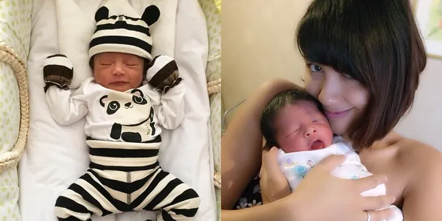 [FOTO] Baru Usia Seminggu, Bayi Sharena Gunawan Pandai Selfie