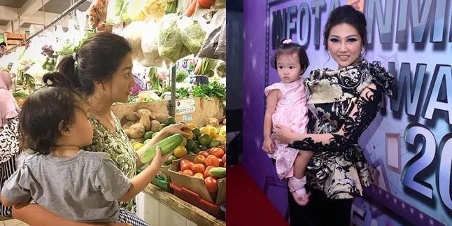 FOTO: Belanja di Pasar, Sarwendah Tampil Sederhana Pakai Daster