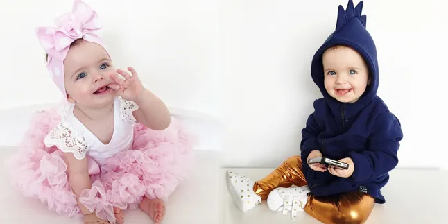 [FOTO] Jadi Fashionista Cilik, Bayi Lucu Ini Bikin Heboh Dunia