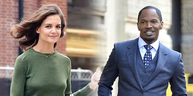 [FOTO] Bisik-Bisik - Tertawa Lepas, Katie Holmes & Jamie Foxx Makin Go Publik