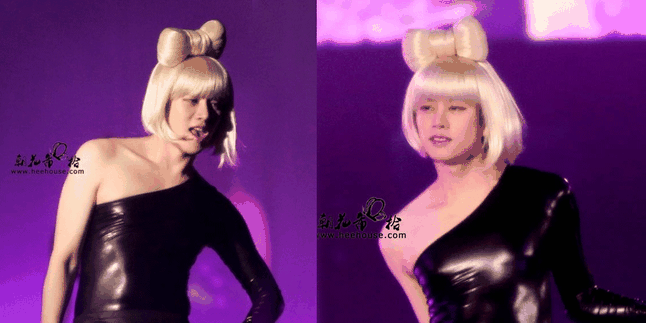 [FOTO] Cantiknya Kim Heechul Memakai Seragam Sekolah Wanita