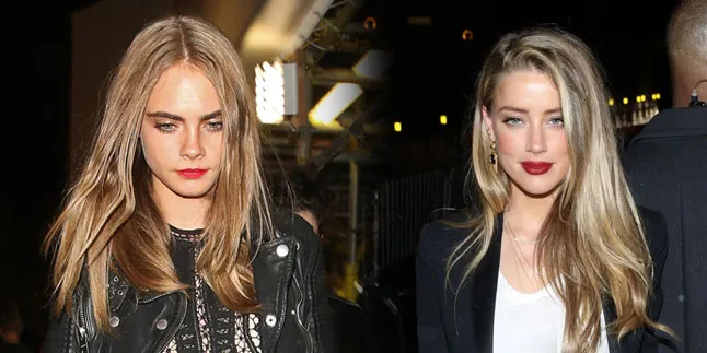 [FOTO] Cara Delevingne & Amber Heard Ketahuan 'Kencan' Bareng