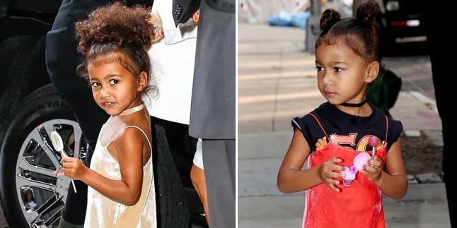 [FOTO] Cute! Ketika North West Pamer Tawa Lebar di Depan Umum